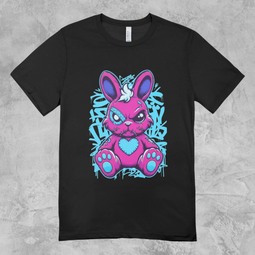 Kaos Distro Pria Wanita Street Rabbit